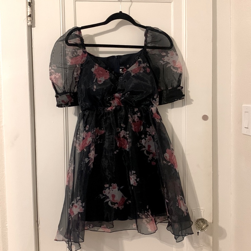 Floral fit and flare dress
